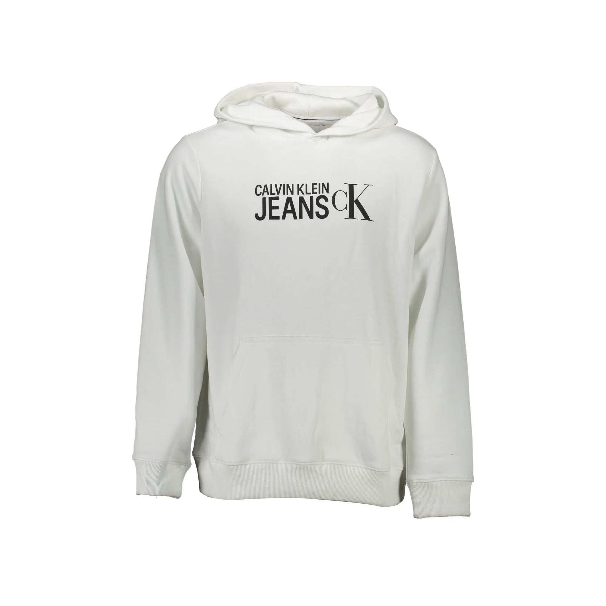 Calvin Klein Felpa Maniche Lunghe Uomo Bianca Stampa Logo Felpe Bianco - foto prodotto
